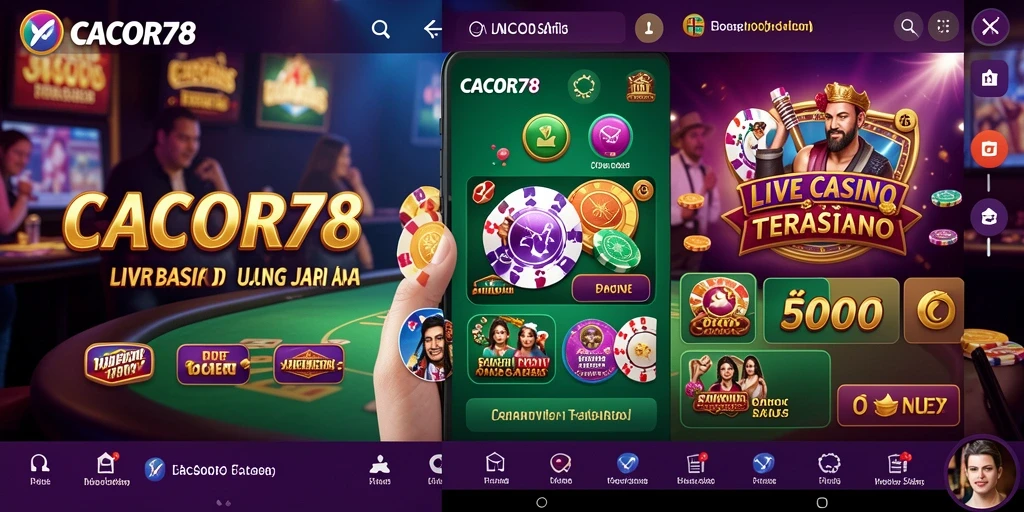Tampilan gameplay Live Casino yang menarik dan interaktif di CACOR78.