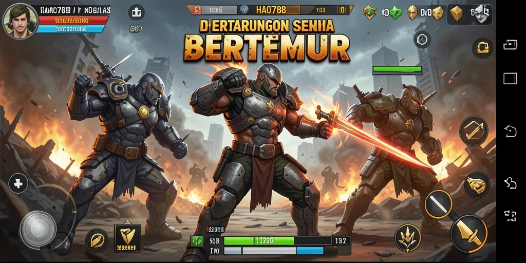 Tangkapan layar HAO788 dengan aksi pertarungan intens.