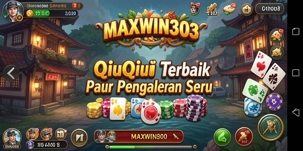 Screenshot gameplay QiuQiu dari MAXWIN303 yang seru dan interaktif.