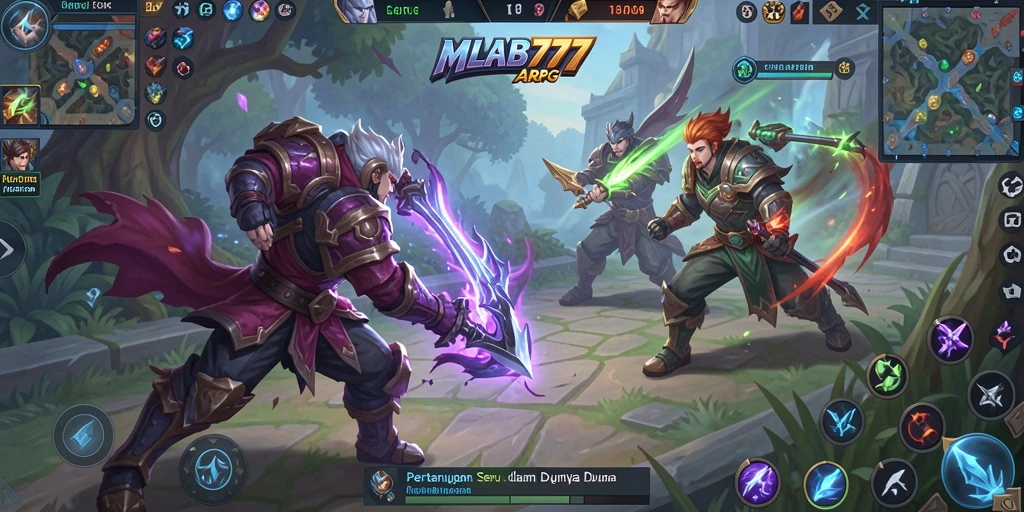 Screenshot gameplay MLBB777 menampilkan aksi seru dan grafis memukau dalam dunia ARPG.
