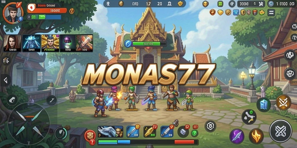 Tampilan antarmuka MONAS77 yang memudahkan penggunaan aplikasi Utility.