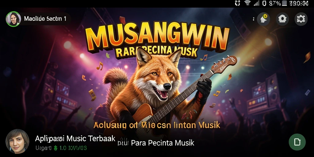 Tampilan gameplay MUSANGWIN yang menampilkan keseruan bermain musik.