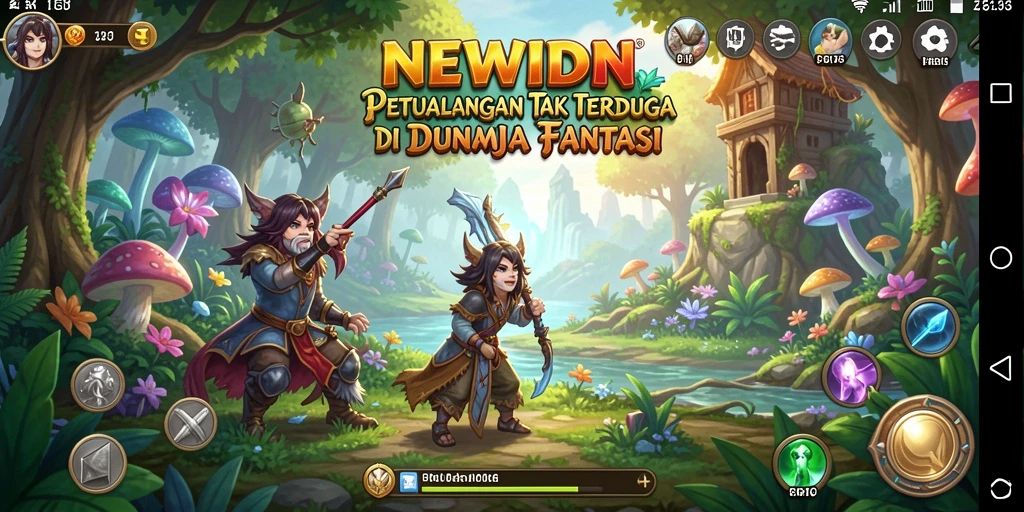 Gameplay NEWIDN yang imersif dan penuh petualangan.
