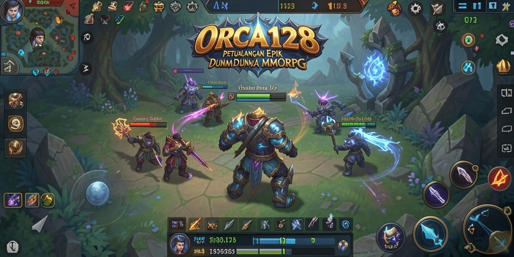Tangkapan layar menampilkan aksi seru dalam gameplay MMORPG.